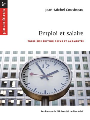 cover image of Emploi et salaire